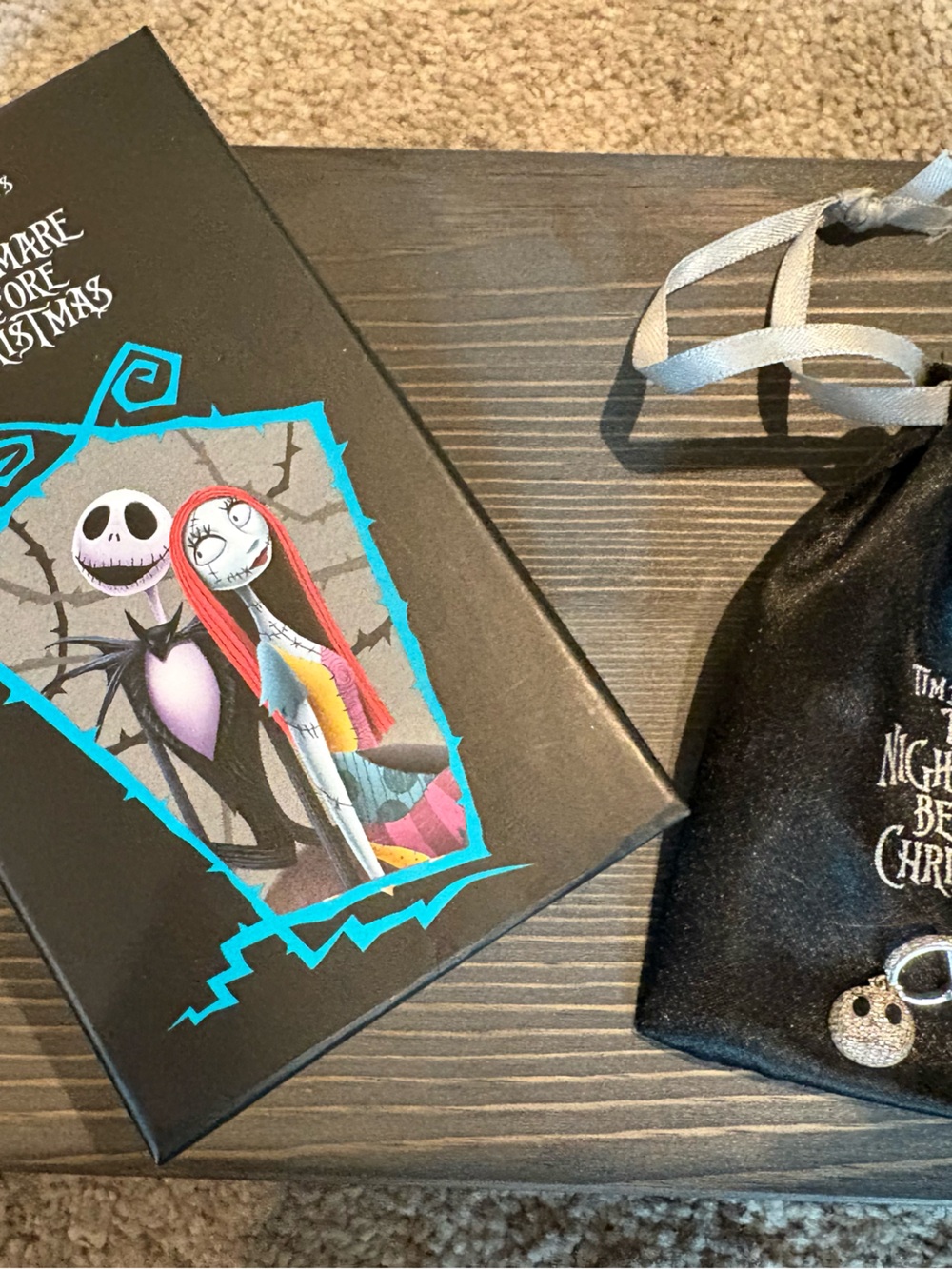 The Nightmare Before Christmas Jack Skellington Drop Earrings - Silver/Crystal